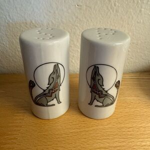Southwestern Wolf Salt & Pepper Shakers